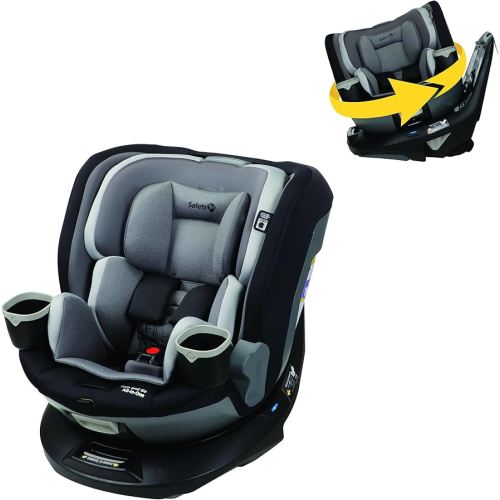 Safety 1st Turn and Go 360 ST Rotating All-in-One Convertible Car Seat, SafetySwivel Technology, SecureTech Installation, 3-in-1 Rear-Facing, Forward-Facing, Booster, 5-100 lbs, Skyline