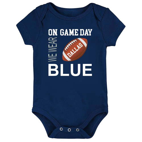 Future Tailgater On Gameday Baby Bodysuit for Dallas Fans