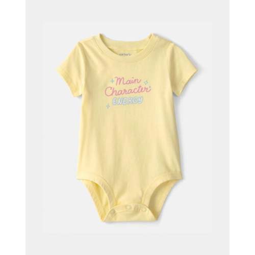 Baby 'Main Character Energy' Graphic Bodysuit - Yellow | Carter's