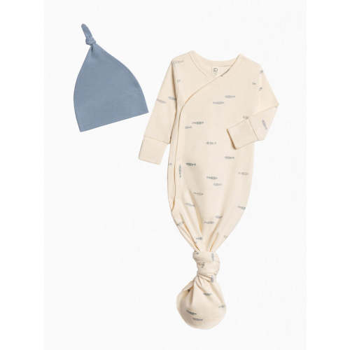 Kimono Gown & Hat Set / NB