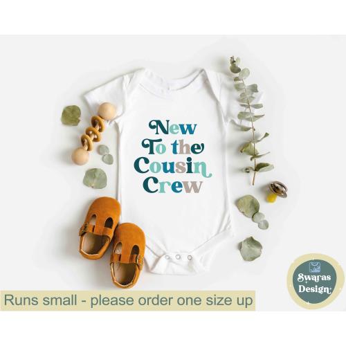 New to the Cousin Crew Baby Onesie®, New to the Cousin Crew, Boy Cousin shirt, baby shower gift, Baby Onesie, Baby Onesie®, baby gift