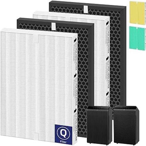 Pulluty 5510 5520 HEPA Air Purifier Filter Q Replacement for Winix 5510 5520 Plasmawave Air Purifier H13 True HEPA Carbon Filter,# 1712-0123-00,2 Set