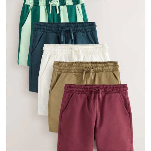 Buy Navy Blue/ Tan/ Ecru/ Stripe Jersey Shorts 5 Pack (3mths-7yrs) from Next USA