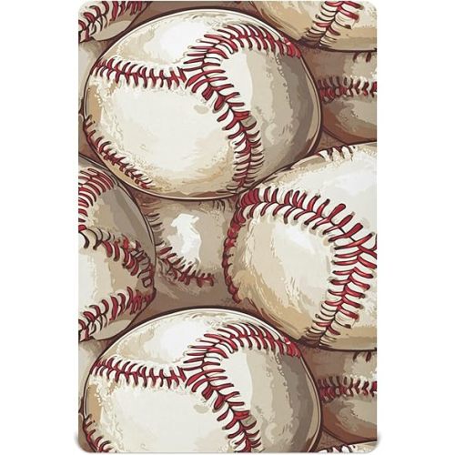 Balls Baseball Retro Crib Sheets Soft Breathable Fitted Baby Crib Sheets Mattress Cover for Girls Boys52 x 28" x 9"