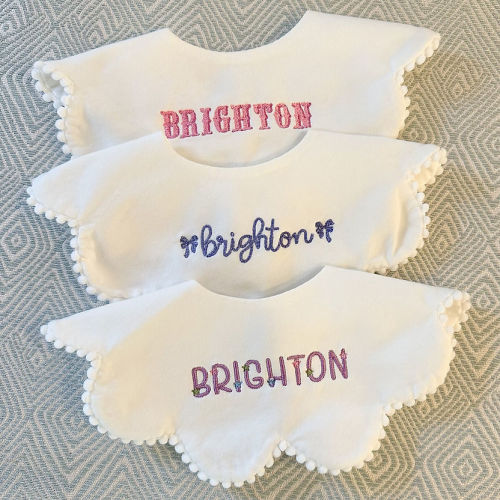 Scalloped Bib | Secret Stork Co