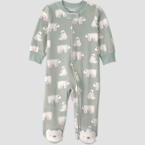 Carter's Just One You® Baby Boys' Polar Bear Sleep N' Play - Sage Green 3M
