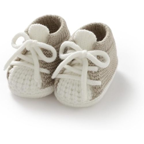 DovFanny Baby Booties Newborn Baby First Shoes Cozy Warm Knit Soft Booties for Toddler Infant Boy Girl