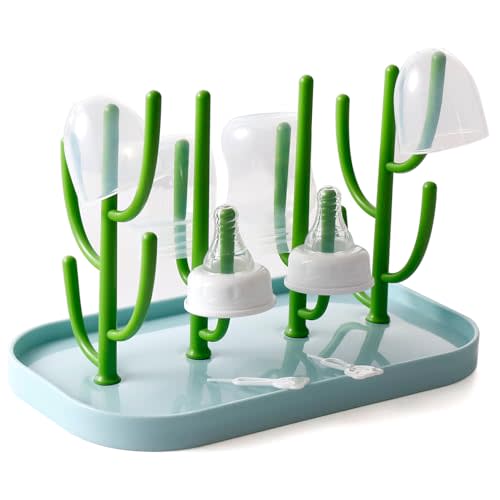 XYW Baby Bottle Drying Rack, Bottle Dryer Rack Holder, Space Saving Standing Drying Rack for Baby Bottles, Pump Part Cleaning, Countertop Drying Rack Baby Accessory