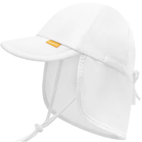 Adjustable Baby Sun Hats with UPF50+ & Neck Flap Protection - Perfect Swim & Play Toddler Hat for Girls & Boys
