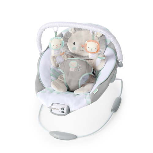 Ingenuity Bouncer Seat with Vibration and Melodies- Landry the Lion