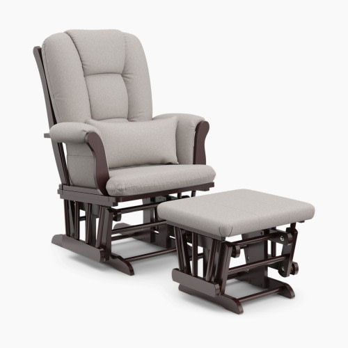 Storkcraft Tuscany Glider and Ottoman - Espresso/Taupe Swirl