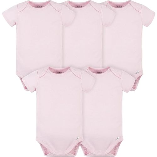 Gerber Baby 5 Pack Onesies Multi-packs Bundle Interlock 180 Gsm