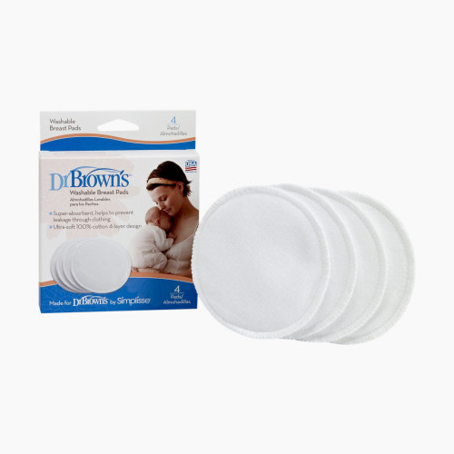 Dr. Brown's Washable Breast Pads (4-Pack)