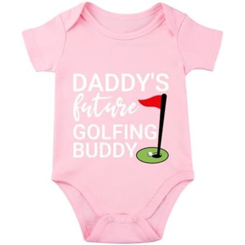 listery Daddy's Future Golfing Buddy Bodysuit Golf Infant Daddys Golf Buddy Golf Romper Baby Girl Boy Baby Golf Unisex