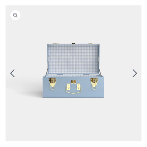 Mini Trunk - Light Blue - Picnic in Blue / No Embroidery