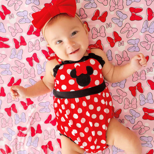 Disney Minnie Mouse Sleeveless Smocked Bubble Romper