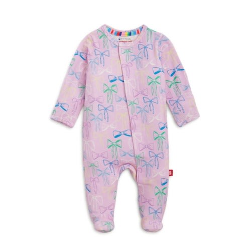 Take A Bow Magnetic Footie, 6-9M