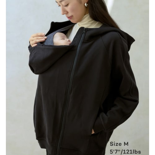 Babywearing Outerwear Zip Up Hoodie