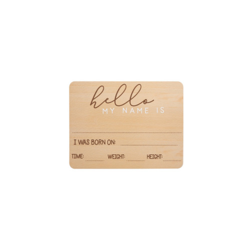 Pearhead Baby Welcome Sign Fill In Photo Prop