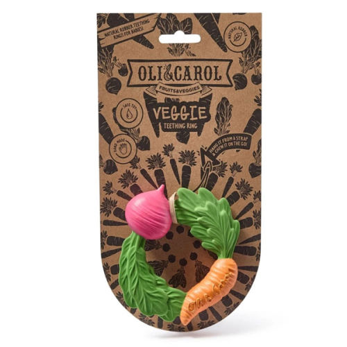 Oli & Carol Natural Rubber Veggie Teething Ring