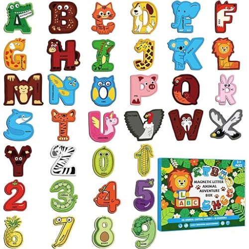 UJL Fridge Magnets Magnetic Letters Alphabet Magnets for Toddlers