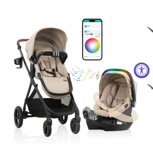 Shyft Intuiti+ Travel System featuring Revolve180 LiteMax™ NXT Rotating Infant Car Seat with SensorySoothe