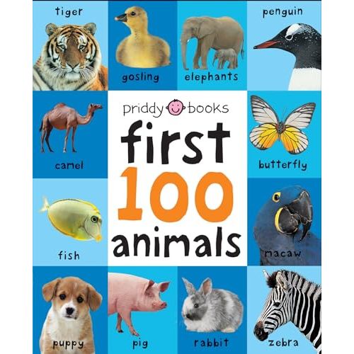 First 100 Animals: A padded book―perfect for little hands to hold