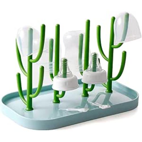 XYW Baby Bottle Drying Rack, Bottle Dryer Rack Holder, Space Saving Standing Drying Rack for Baby Bottles, Pump Part Cleaning, Countertop Drying Rack Baby Accessory