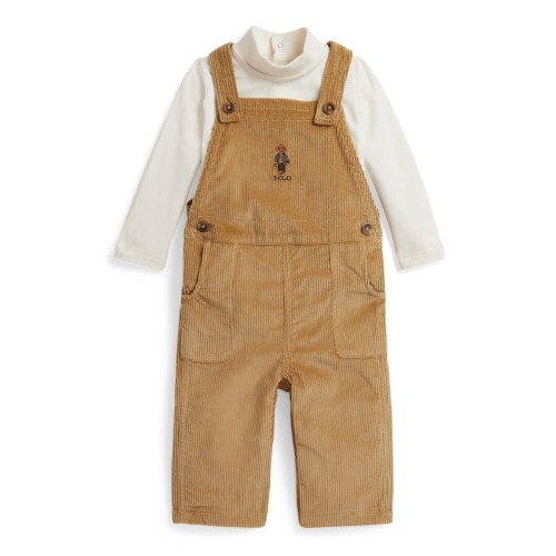 Kids' Corduroy Overall & Bodysuit Set