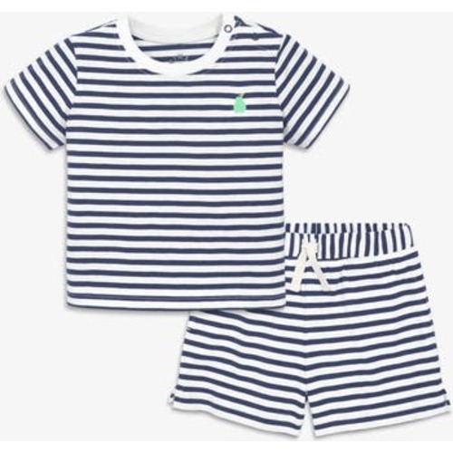 Baby Stripe Embroidered Set, 6-12M