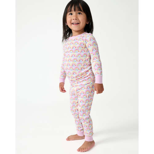 Pastel Rainbows Two-Piece Pajama Set