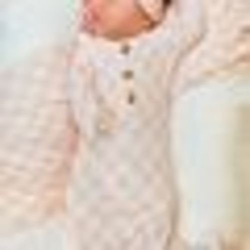 Madden Bubblegum Welcome Baby Bundle Set: Blanket, Headband, Knotted Gown