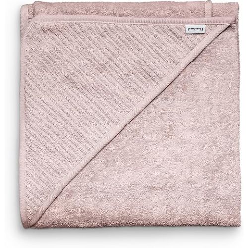 Ehrenkind® Hooded Towel, Baby Towel with Hood Made of Cuddly Soft Organic Cotton, Bath Towel in 100 x 100 cm, Rose, Children's Bath Towel, As Baby First Equipment Newborn or Baby Gift