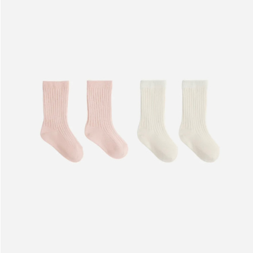 Socks Set || Natural, Rose – Quincy Mae