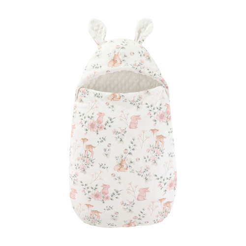 HUANBAI Boys Girls Zipper Sleeping Blanket Thick Warm Hooded Swaddle Wrap 0-3 Months