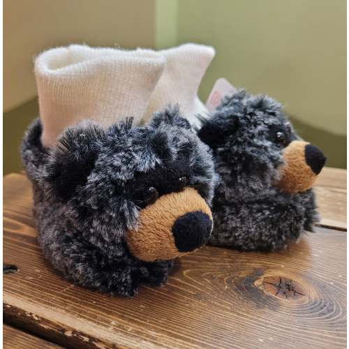 Plush baby shoes