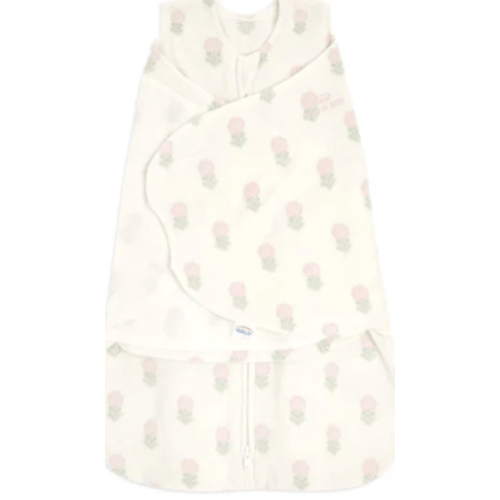 Micro-Fleece Baby Swaddle Block Flower | Newborn | HALO US