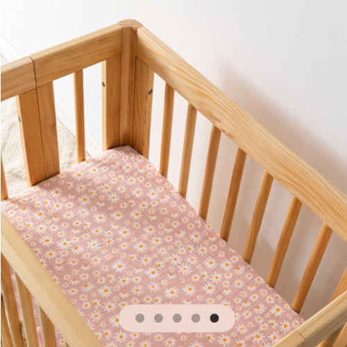 Babyletto All-Stages Bassinet Sheet in GOTS Certified Organic Muslin Cotton