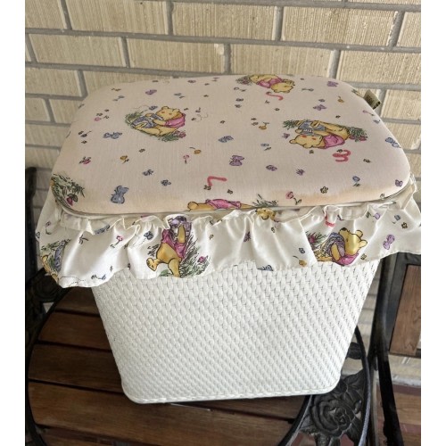 Vintage 90s Disney Winnie The Pooh Clothes Laundry Hamper Baby Nursery Storage