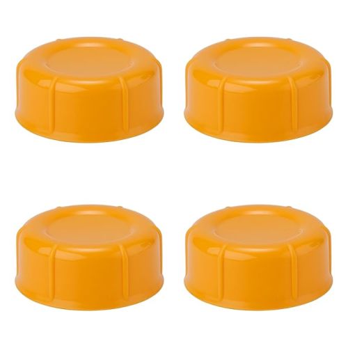 4pcs Travel Bottle Caps for Dr Brown & Medela Bottles, BPA Free Narrow Baby Bottle Lids Replacement No Leak Storage Cap Accessories Parts for Ameda Evenflo Gerber Baby Bottles (White)