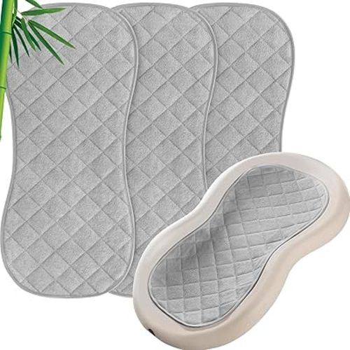 Quilted Thicker Changing Pad Liners Grey, 3 Pack
