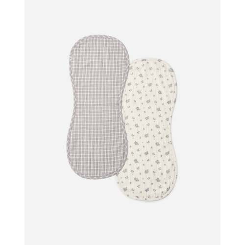 Burp Cloth, 2 Pack Winter Berry, Blue Gingham
