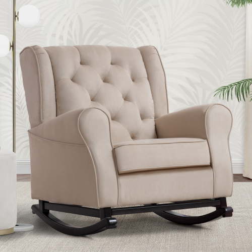 Delta Children Emma Nursery Rocking Chair, Ecru