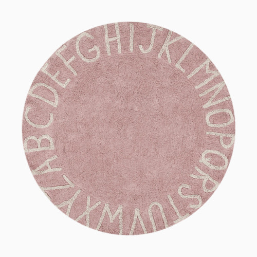 Lorena Canals Round ABC Washable Rug - Vintage Blush Natural, 5\' Round