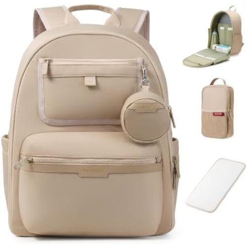 Momcozy Diaper Bag Backpack for Travel & Work - Waterproof and Multi-Pocket