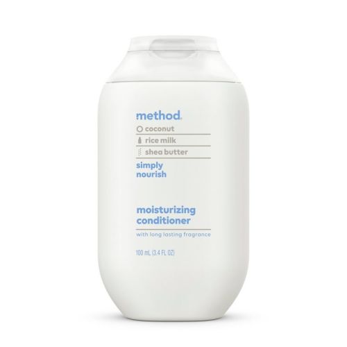 Method Simply Nourish Moisturizing Conditioner - Sulfate & Silicone Free - Travel Size - 3.4 fl oz