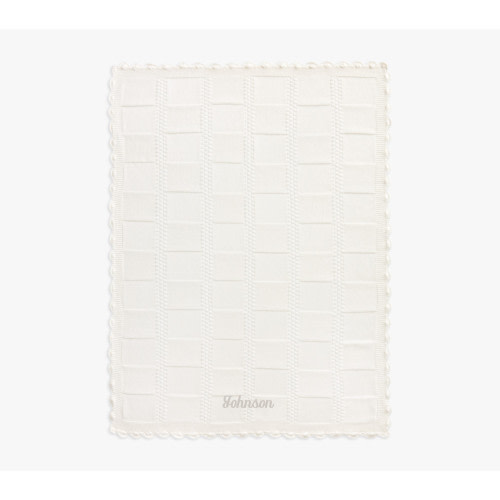 Cotton Knit Patchwork Organic Baby Blanket