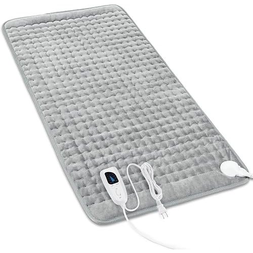Heating Pad,Electric Heating Pads,Heating Pad for Back,Gray,33x17 Inch
