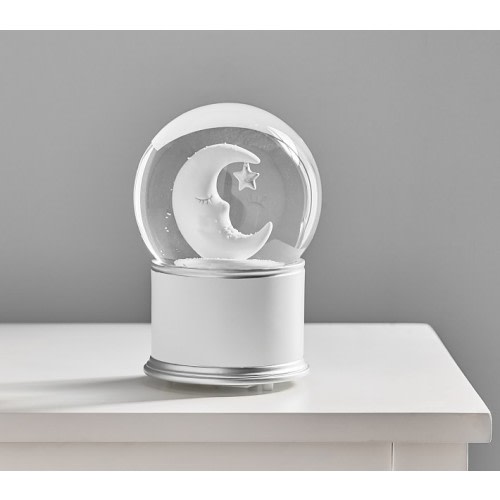 Sleepy Moon Musical Light-Up Snow Globe