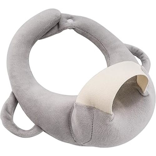 Baby Bottle Feeding Pilllow, More Nursing Support for Mom (Grey)